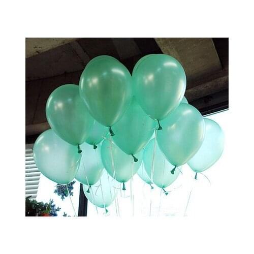 100pcs 10inch 1.2g/pcs Tiffany Blue Latex Balloon Helium Thickening Pearl Celebration Birthday Party Wedding Decoration Balloon