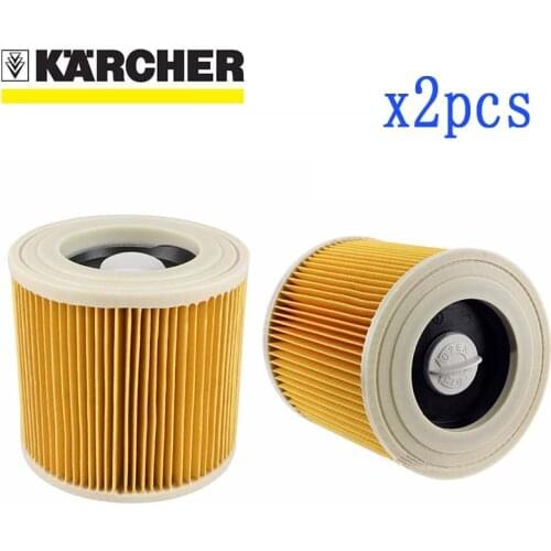 2 pcs air dust filters for Karcher Vacuum Cleaners parts Cartridge HEPA Filter WD2250 WD3.200 MV2 MV3 WD3 karcher filter parts