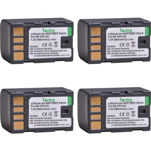 4pcs BN-VF815 BN-VF815U BNVF815 Battery for JVC GR-D720US GR-D728 GR-D750US GR-D771 GR-D720 GR-D740US Everio GZ-MG130 Battery