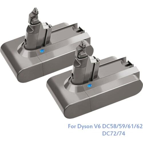 Rechargeable 3.0/4.0/9.8AH Lithium Battery Ion Vacuum Cleaners Replacement Batteries for Dyson V6 DC58 DC59 DC61 DC62 SV05-SV09