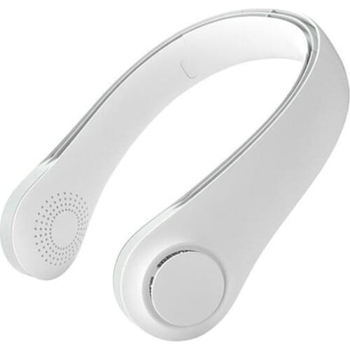 Mini Bladeless Fan Neck Fan USB Rechargeable Sports Fans Personal Air Cooler for Home Outdoor