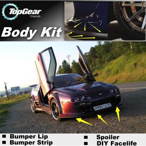 Bumper Lip Deflector Lips For Subaru Alcyone SVX Front Spoiler Skirt For TopGear Friends to Car Tuning View / Body Kit / Strip