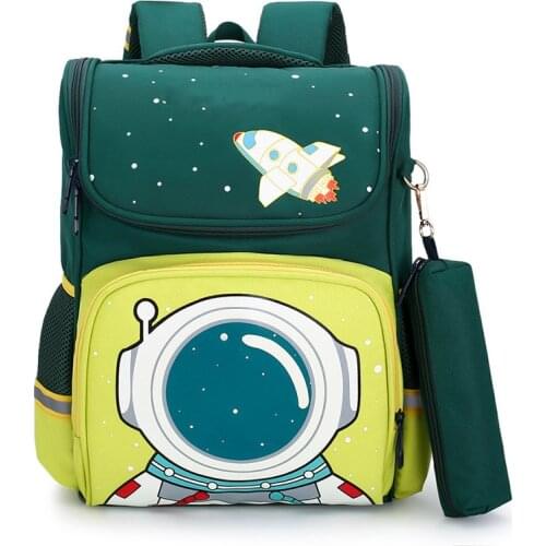 Childrens schoolbag new cartoon space backpack Korean version of large-capacity student waterproof cartoon schoolbag