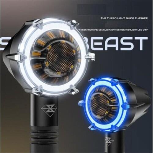 SPIRIT BEAST Motorcycle Turn Lights Modified Waterproof LED Decorative Accessories Signal Lights Motors Daytime Running Lights
