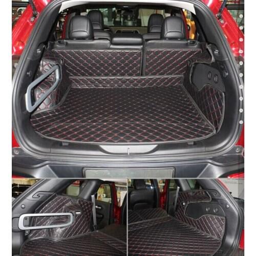 Good mats! Full set car trunk mats for Jeep Cherokee 2018-2014 durable boot carpets cargo liner for Cherokee 2015,Free shipping