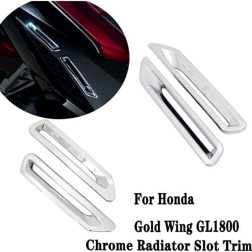 Motorcycle Chrome Trim Cover Radiator Slot Trim Kit For Honda Gold Wing GL1800 2018-2020 Models