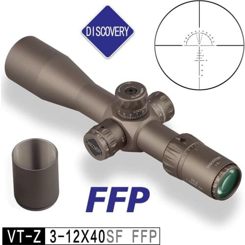 Discovery VT-Z 3-12X40FFP Brown Scope First Focal Plane Side Parallax Hunting Riflescope Long Eye Relief Tactical Optical Sights