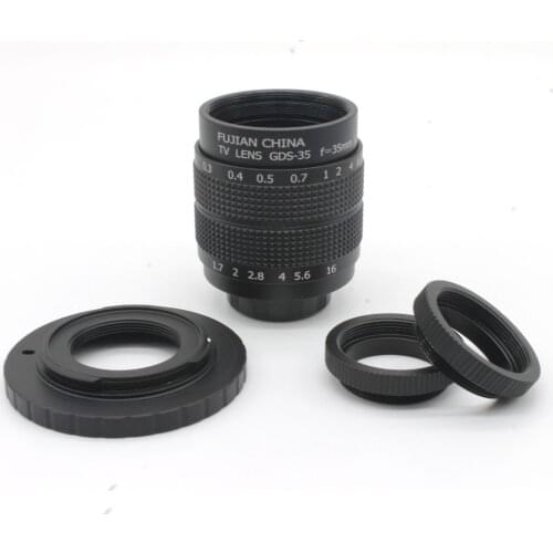 NEW Arrival 35mm f1.7 CCTV TV Movie Lens C mount for Olympus Panasonic Mirco 4/3 Sony NEX