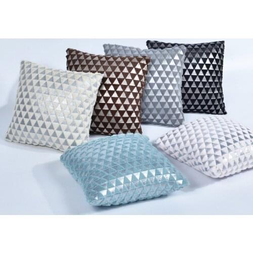 Plush Pillowcase Crystal Plush Silver Soft Fuzzy Square Waist Throw Pillow Cover Gift (Only pillowcase)