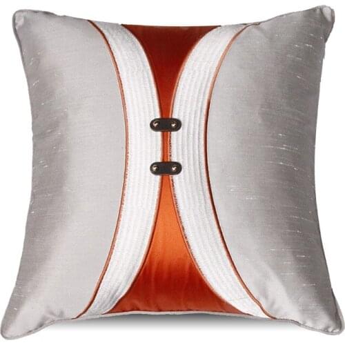 Cushion Set Modern New High-end Villa Living Room Sofa Pillow Home Shop Model Back Cushion Backrest Pillowcase 40 x 40cm