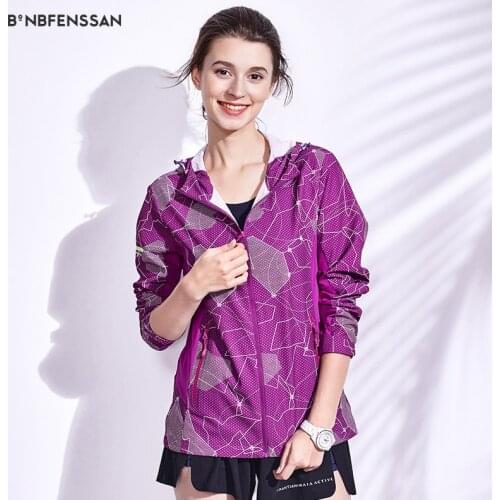Outdoor Sun Protection hood jacket women printing Clothing Ultra-thin Waterproof Breathable Cycling Clothes Quick-drying 1917B