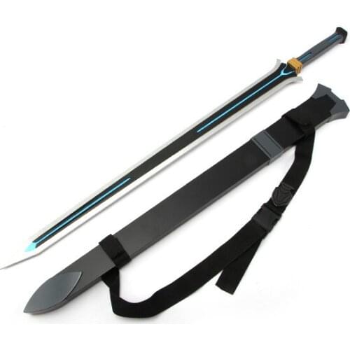 [Funny] 102cm Cosplay Anime Sword Art Online weapon Kirigaya Kazuto wooden Sword model Costume party Anime show gift toy