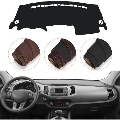 Console Dashboard Suede Mat Protector Sunshield Cover Fit For KIA Sportage R 2011-2015
