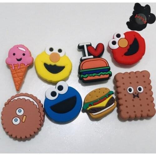 1PCS PVC Cute Cartoon Food Fridge Magnetic Sticker Burger Biscuit Ice Cream Refrigerator Magnets Children Gifts Stationery Toy