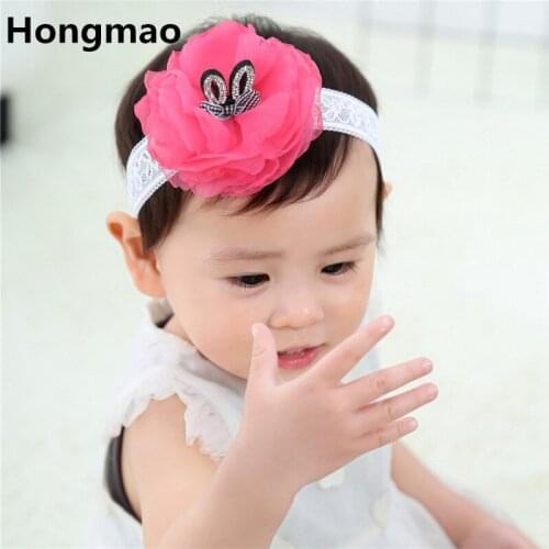10pcs 2018 Baby Bebe Flower Bunny Crown Headband Floral Lace Hair Bands Children Girls Handmade DIY Headwear Hair Accessories