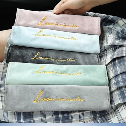 2 Pcs Car Seat Belt Cover Shoulder Protection Universal Auto SeatBelt Covers Soft Plush Shoulder Protector Safety Belts 5 Color
