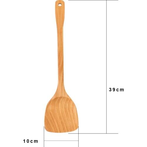 2020New High Quality Cooking Utensils Wooden Turners Pancake Shovel Pot Spatula Frying Fish Shovel Kitchen Tools