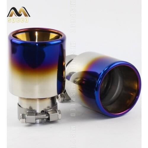Accessories Car Style stainless steel universal exhaust system end pipe+car exhaust tip 1 piece
