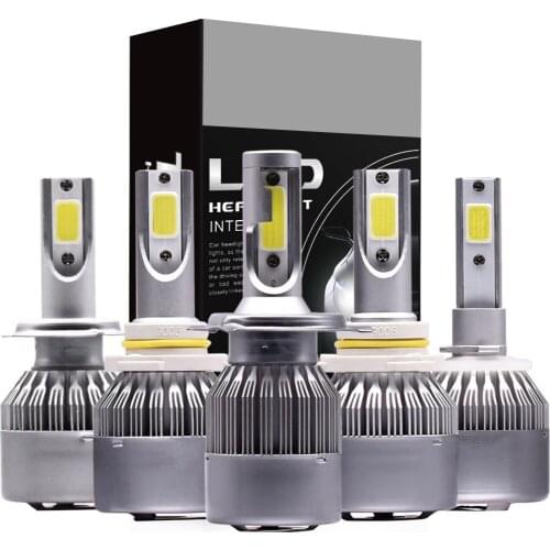 Auto Headlamp COB Light H8 H11 H13 H7 LED Bulb H1 H3 H4 9005/HB3 9006/HB4 9004 110W 26000LM T2-1 Car Headlight