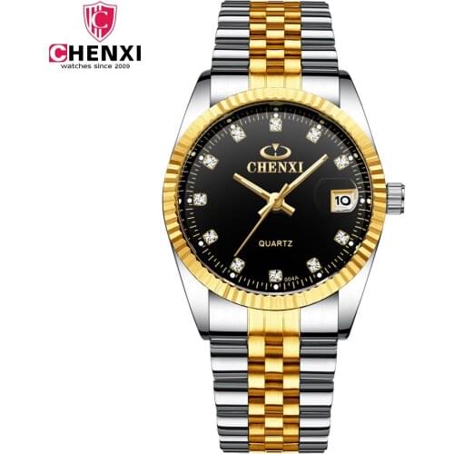CHENXI Top Luxury Original Brand Fashion Mens Watches Quartz Watch Men Waterproof Wristwatches calendar Clock relogio masculino