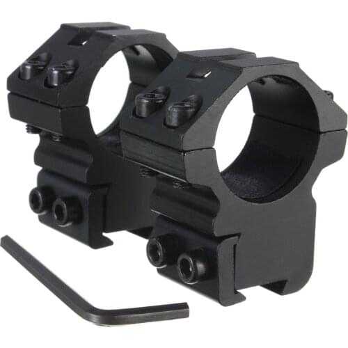 Jiguoor 2xMedium Profile 25.4mm 1" Scope Mount Flashlight Laser Sight Rings Medium Profile Picatinny Weaver 11mm Rail Mount