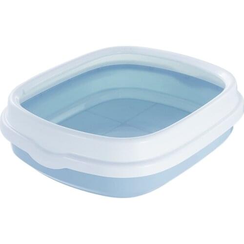 Portable Pet Cat Litter Box Toilet Bedpan Large Middle Size Cat Excrement Training Sand Litter Box with Scoop for Pets Kitty