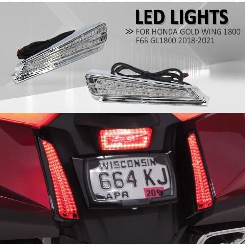 2018-2021 NEW Motorcycle Decorative Lamp For HONDA Gold Wing 1800 F6B GL1800 Turn Signal LED Filler Panel Lights