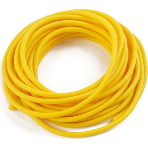 New 3m/6m/10m/20/50m Solid Core Pole Elastic Yellow Diameter 3.0mm Fishing Lines Latex Tube Retention Rope Fishing Tackles