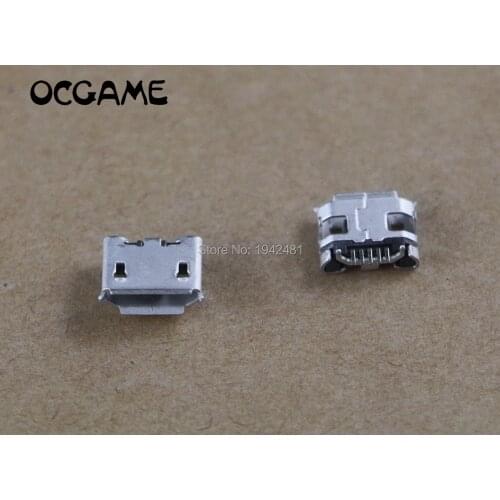 OCGAME 10pcs/lot mini 5pin long pin usb socket usb charger socket 5 pin For PS4 Wireless Controller