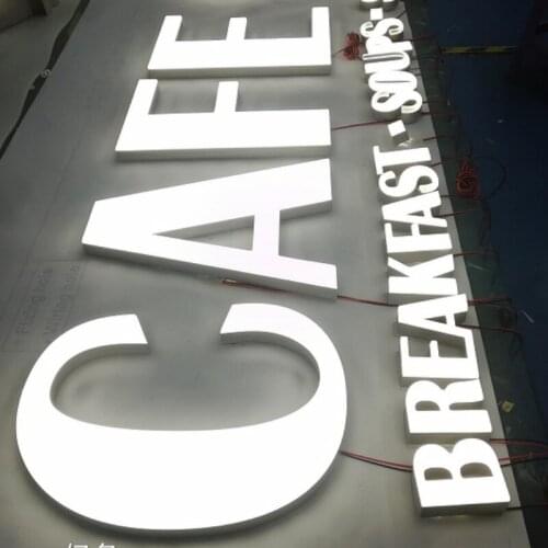 Highly Conspicuous 3D Led Display Sign Board Customized Transparent Round Corner Acrylic Letter