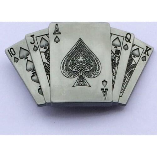 Poker With Pewter Finshing Belt Buckle