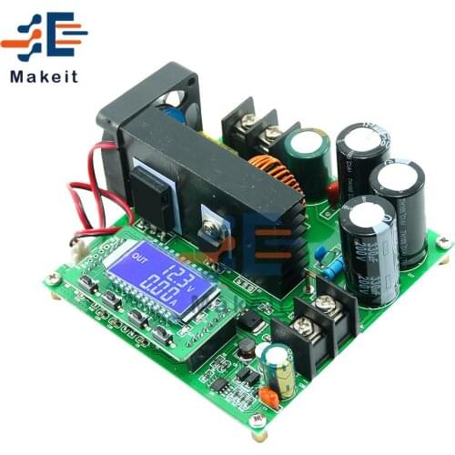 BST900W DC-DC Boost Converter LCD Display Step Up Power Supply Module 8-60V to 10-120V Voltage Transformer Module Regulator