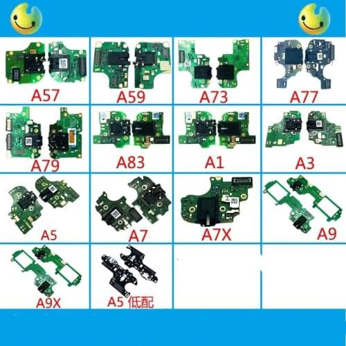 OPPO A1 A3 A5 A7 A7X A9 A9X a57 a59 a73 a77 a79 a83 Microphone IC Connector Platelet Flex Cable Headphone Original New Accessory