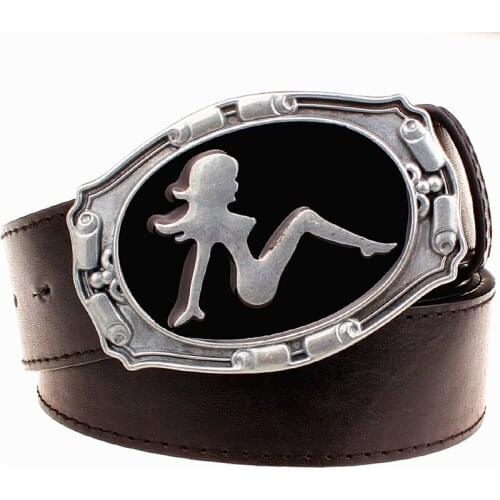 Fashion men belt Retro sexy women pattern belts hot girl cowboy style men jeans belt Hip hop Street accessories