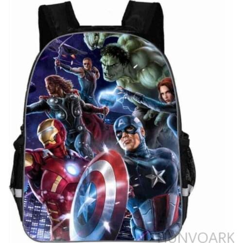 Disney 11-18 Inch Backpacks Avengers Toddler Kids School Bags FNAF Knapsack Preschool Children Bag Superhero Travel Backpack