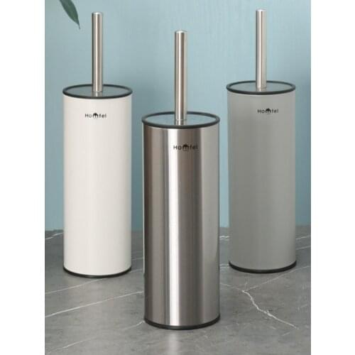 Stainless Steel Toilet Brush Long No Dead Spots Cleaning Tools Toilet Brush with Cover Szczotka Do Wc Bathroom Products DF50MTS