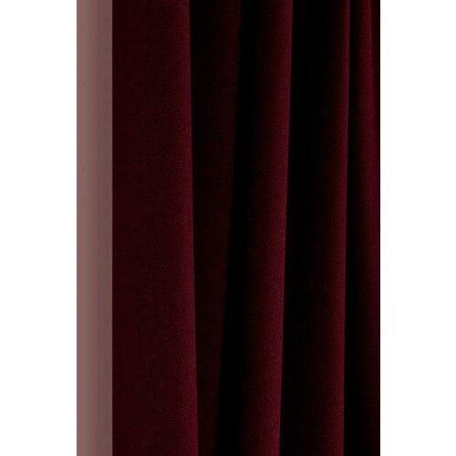 Belle Cose Country Style Straw Thermal Blackout Blackout Burgundy Background Curtain Single Wing