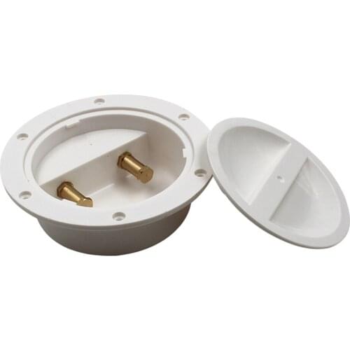 ABS Plastic Waterproof Terminals Junction Box Durable Electrical Power Supply Wire Connector Boxes for Boat Fishing - White