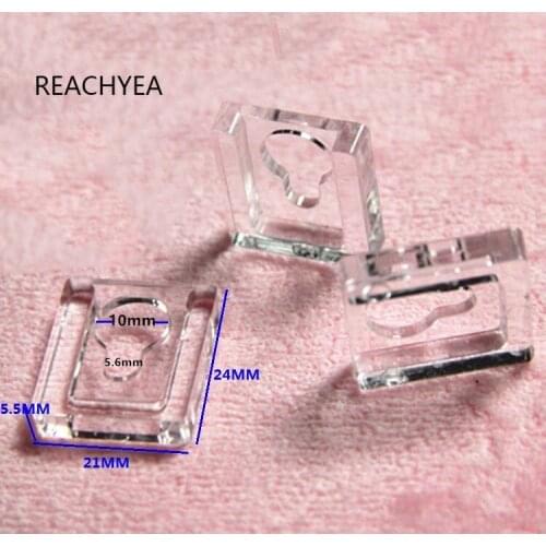 High quality Transparnent Acrylic Plastic Gourd Shape Wall Mount Photo Picture Frame Hook Frame Hanging Hooks Clips 24*21MM