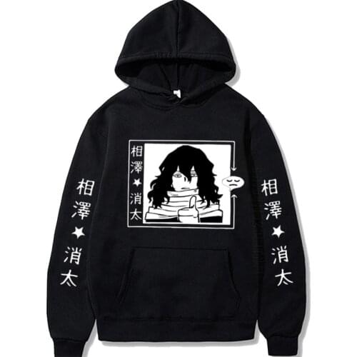 Japanese Anime Funny Shota Aizawa Hoodies Japan Style My Hero Academia Boku No Hero Streetwear Sweatshirt For Women/Men