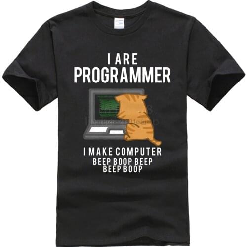 Funny Cat Computer Programmer Shirt Coder Shirt Computer Science Major Gift Unisex