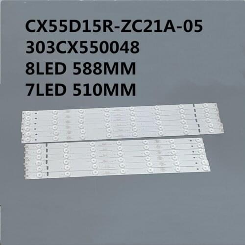 12PCS /6PCS 7LEDS & 6PCS 8LEDS 3V Backlight Strip CX55D15L-ZC21A-05 CX55D15R-ZC21A-05 303CX550048 YS-L E469119