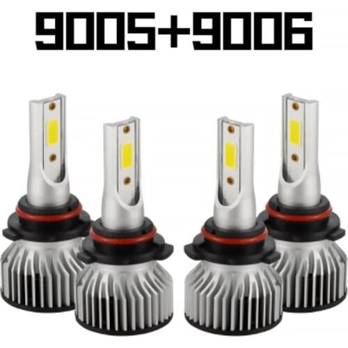 2Pairs 9005 9006 HB3 HB4 Combo LED Headlight Bulbs Kit High & Low Beam Bulb 6000K