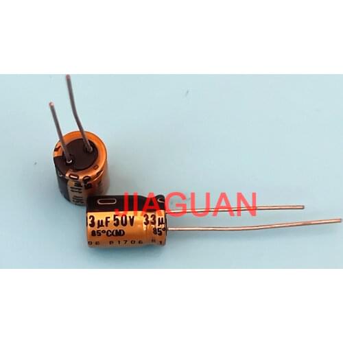 20PCS NICHICON FG 50V33UF 8x12MM fine gold 33UF 50V FineGold 33UF50V MUSE Audio Capacitor 33UF/50V