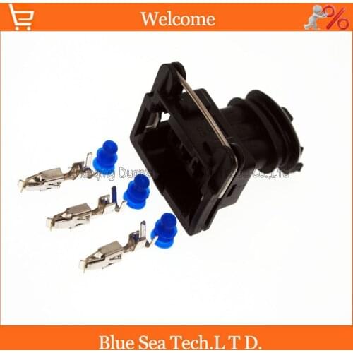 3 Pin 3.5mm female fuel spray nozzle plug/oil nozzle plug/Throttle plug connector for Bosch plug connector