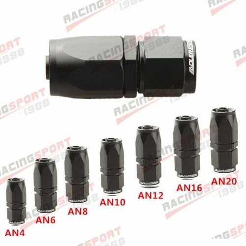 4AN 6AN 8AN 10AN 12AN 16AN 20AN Aluminum Straight Swivel Oil Hose End Fitting