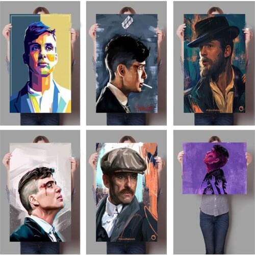 5D diamond painting British gangster crime TV series Peaky Blinders diamond embroidery set mosaic cross stitch home decoration