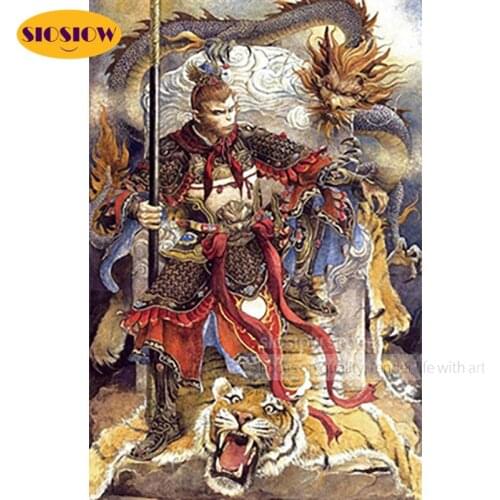 Diy 5d Diamond Painting Sun Wukong Full Square Mosaic Embroidery Icons Chinese Cross Stitch Handsome Monkey King Decor Room Home