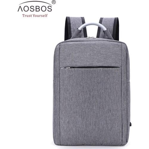 Aosbos Fashion Men Laptop Backpack Women Computer Backpacks 2019 Casual Bags Large Male Business Travel Bags School Backpack