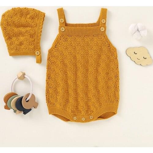 Summer Baby Bodysuit 100%Cotton Knitted Newborn